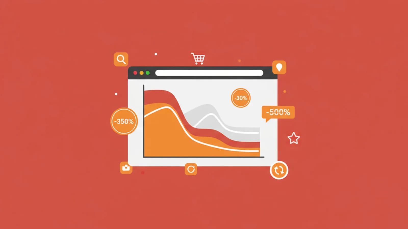 Navigateur web affichant des graphiques de prix et des extensions de bons plans